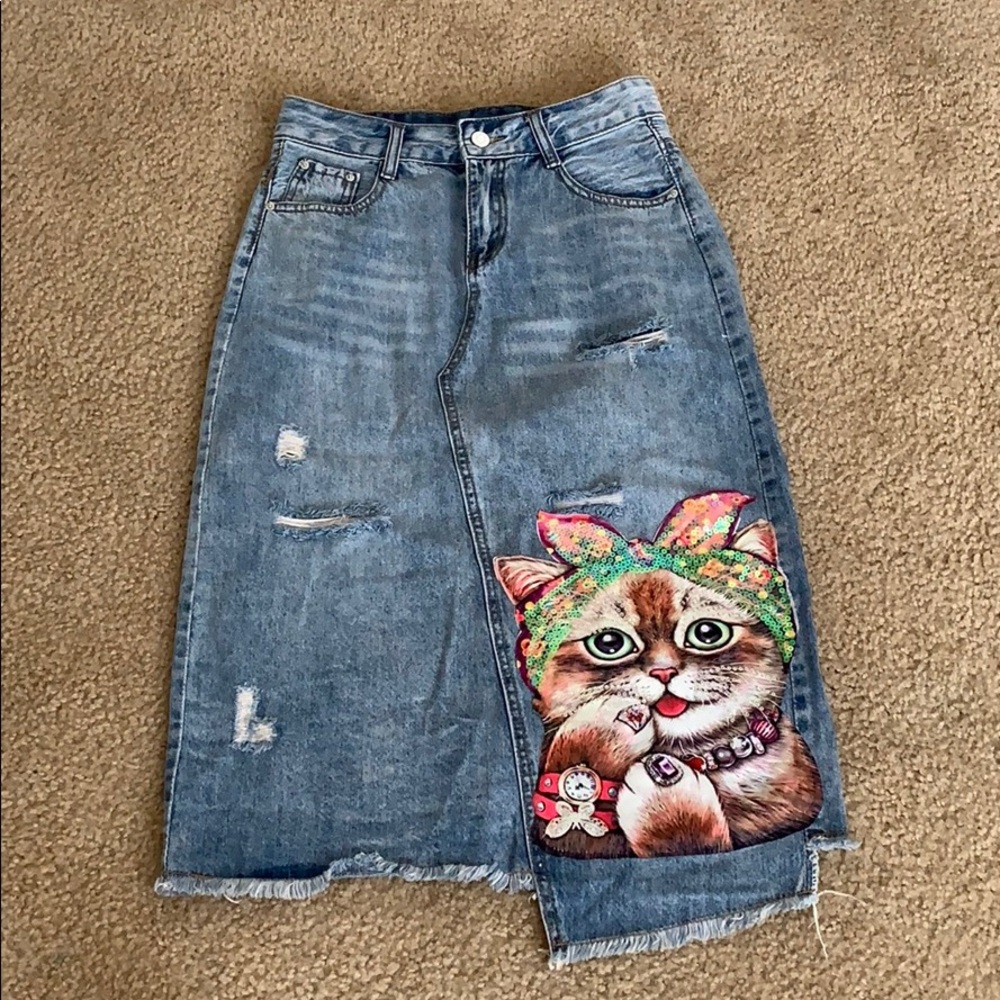 Jeans skirt Mid size